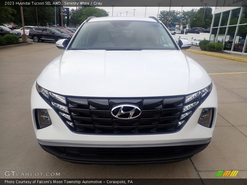 Serenity White / Gray 2023 Hyundai Tucson SEL AWD