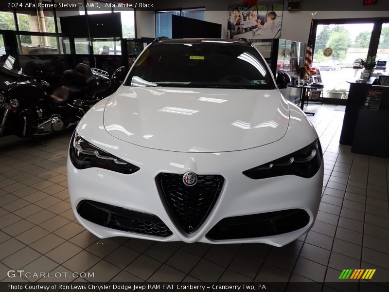 Alfa White / Black 2024 Alfa Romeo Stelvio Ti AWD