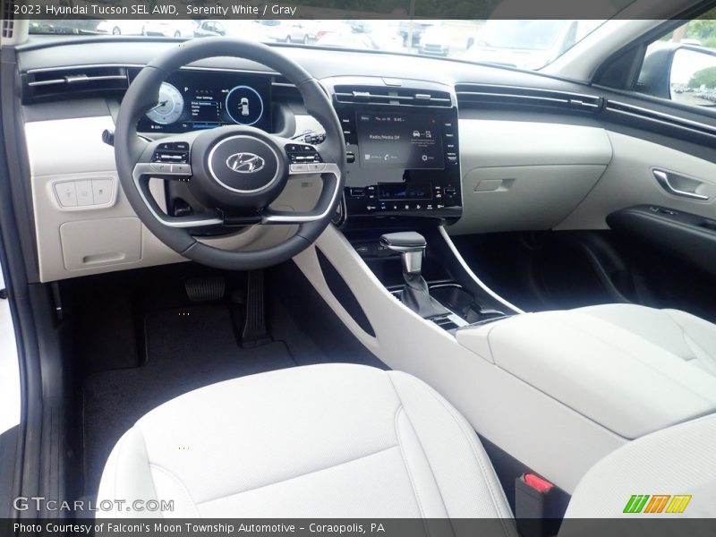 Serenity White / Gray 2023 Hyundai Tucson SEL AWD