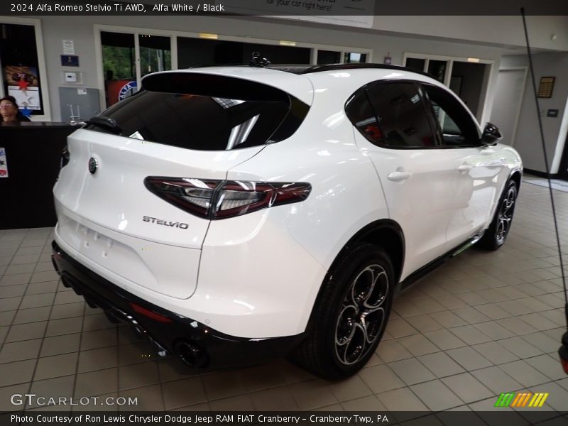 Alfa White / Black 2024 Alfa Romeo Stelvio Ti AWD