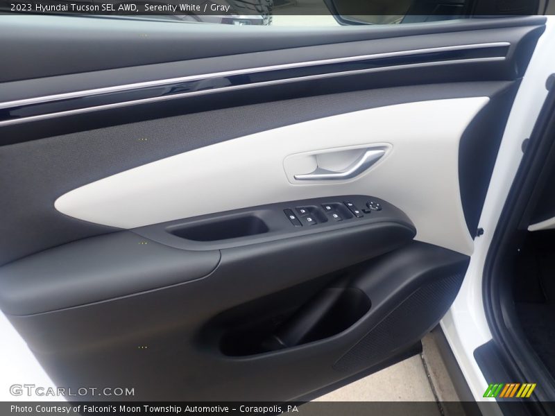Serenity White / Gray 2023 Hyundai Tucson SEL AWD