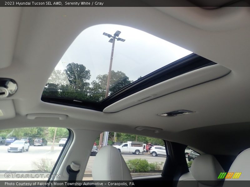 Serenity White / Gray 2023 Hyundai Tucson SEL AWD
