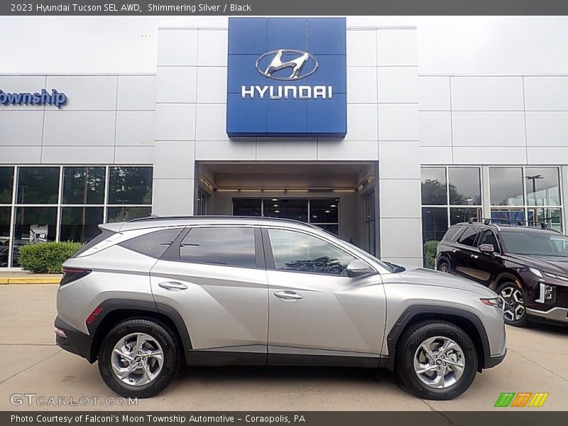 Shimmering Silver / Black 2023 Hyundai Tucson SEL AWD