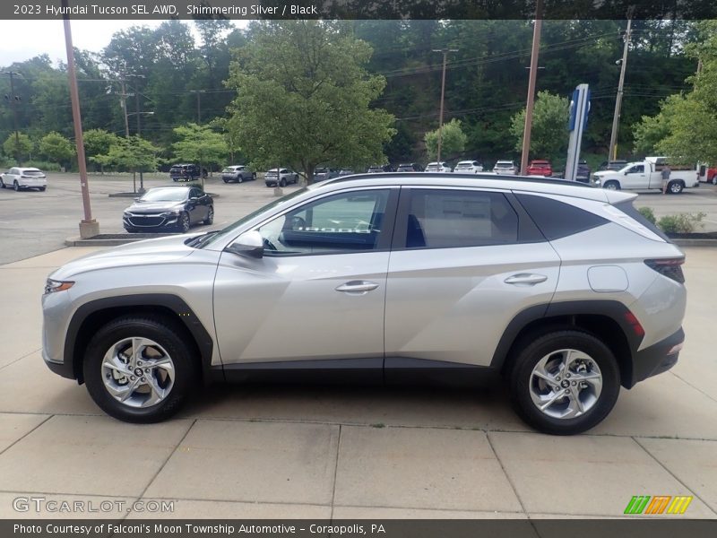 Shimmering Silver / Black 2023 Hyundai Tucson SEL AWD