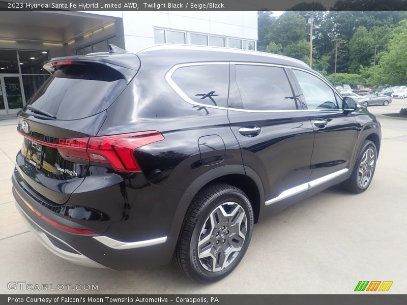 Twilight Black / Beige/Black 2023 Hyundai Santa Fe Hybrid Limited AWD