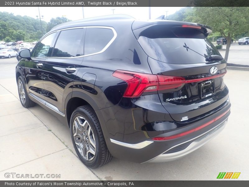 Twilight Black / Beige/Black 2023 Hyundai Santa Fe Hybrid Limited AWD