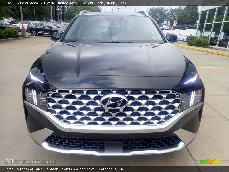 Twilight Black / Beige/Black 2023 Hyundai Santa Fe Hybrid Limited AWD
