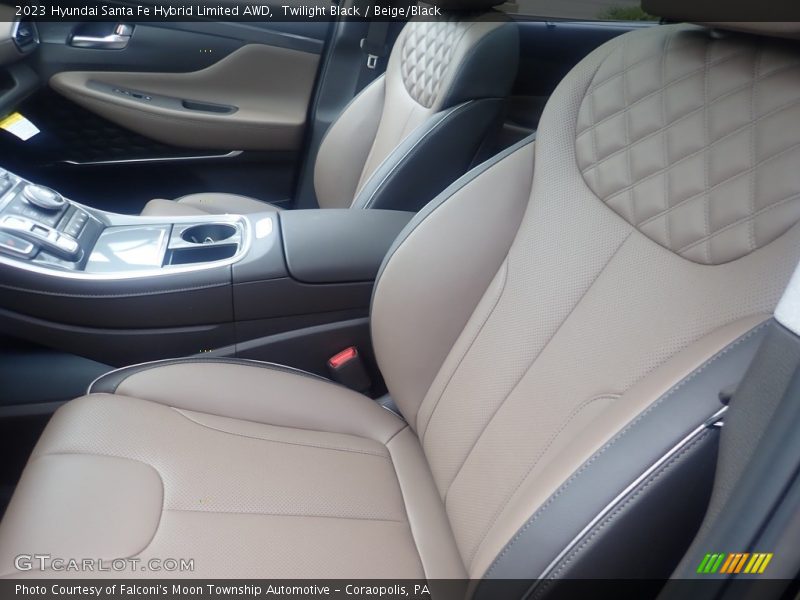 Twilight Black / Beige/Black 2023 Hyundai Santa Fe Hybrid Limited AWD