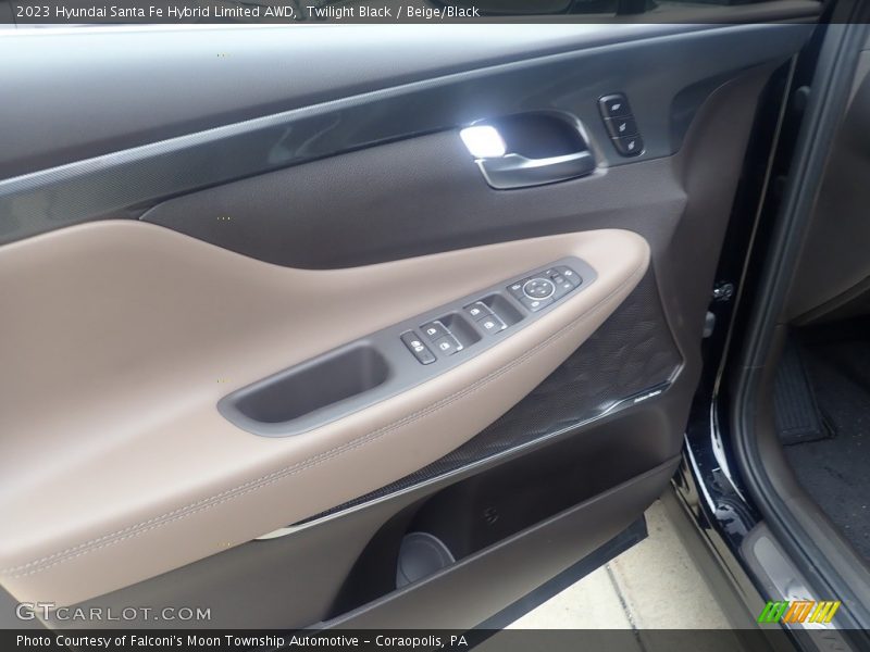 Twilight Black / Beige/Black 2023 Hyundai Santa Fe Hybrid Limited AWD