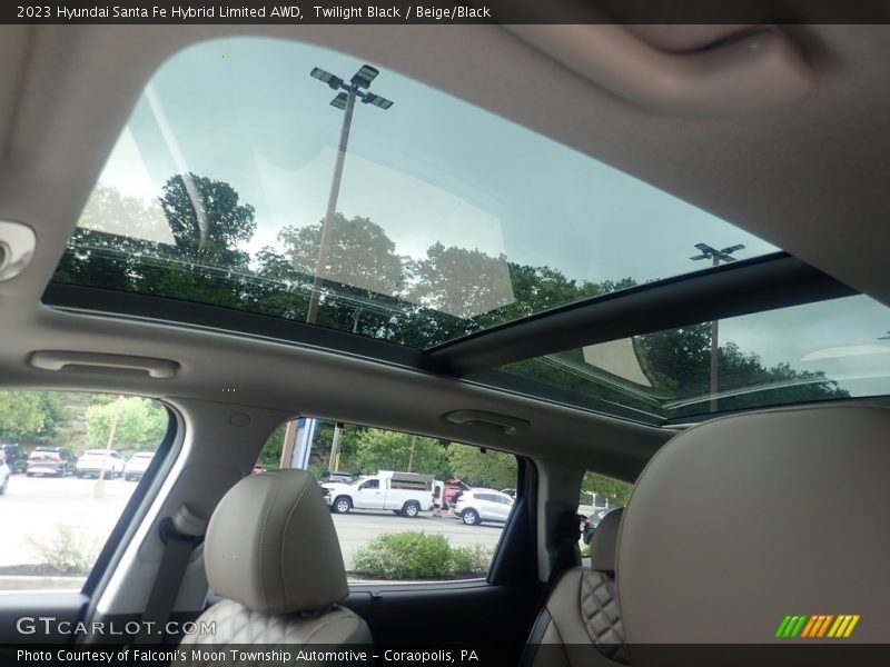Twilight Black / Beige/Black 2023 Hyundai Santa Fe Hybrid Limited AWD