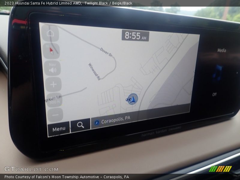Twilight Black / Beige/Black 2023 Hyundai Santa Fe Hybrid Limited AWD