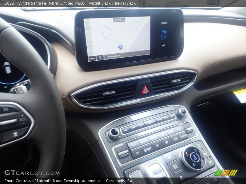 Twilight Black / Beige/Black 2023 Hyundai Santa Fe Hybrid Limited AWD