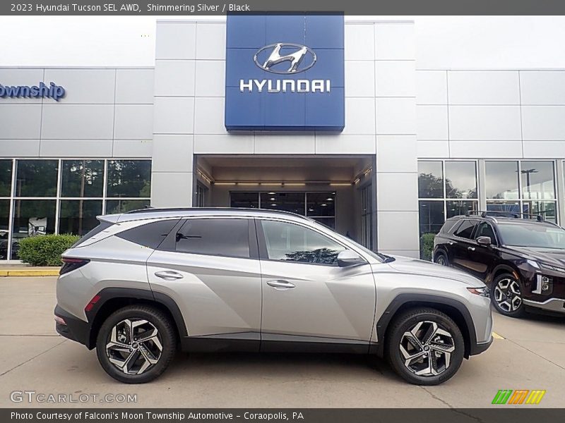Shimmering Silver / Black 2023 Hyundai Tucson SEL AWD