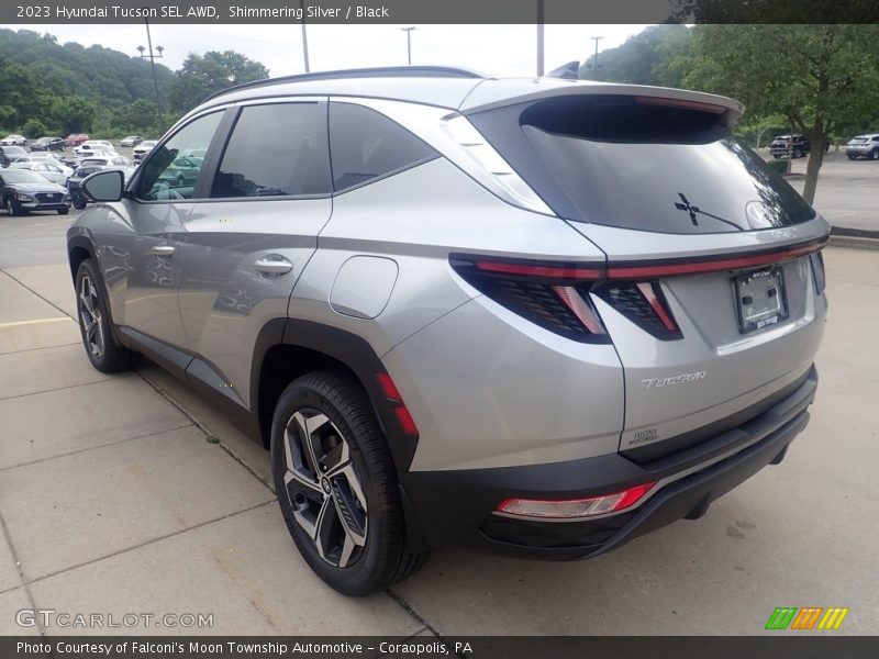Shimmering Silver / Black 2023 Hyundai Tucson SEL AWD