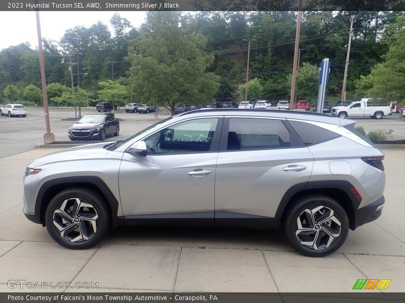 Shimmering Silver / Black 2023 Hyundai Tucson SEL AWD