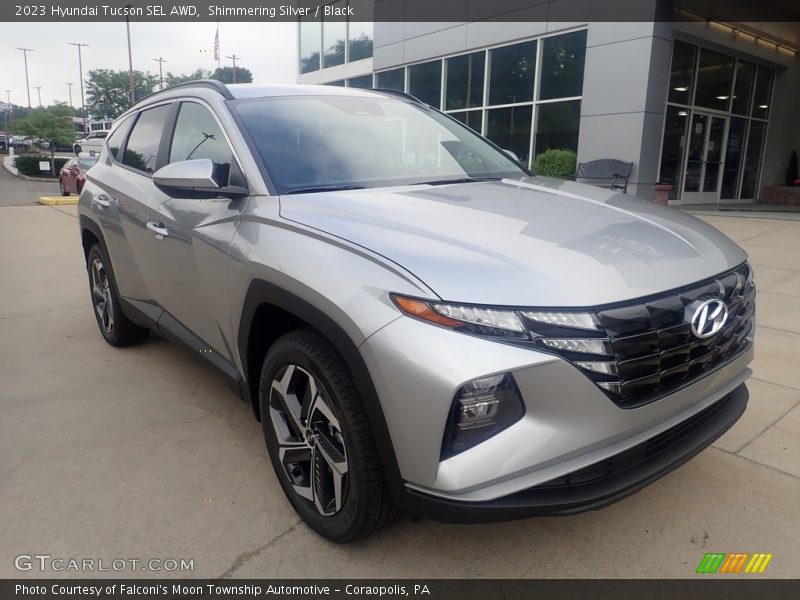 Shimmering Silver / Black 2023 Hyundai Tucson SEL AWD