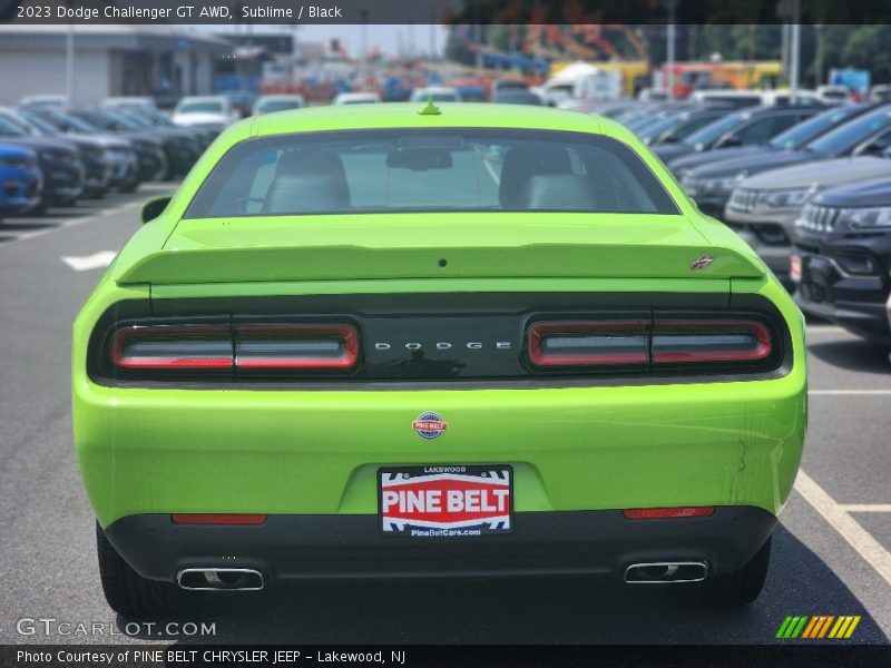 Sublime / Black 2023 Dodge Challenger GT AWD