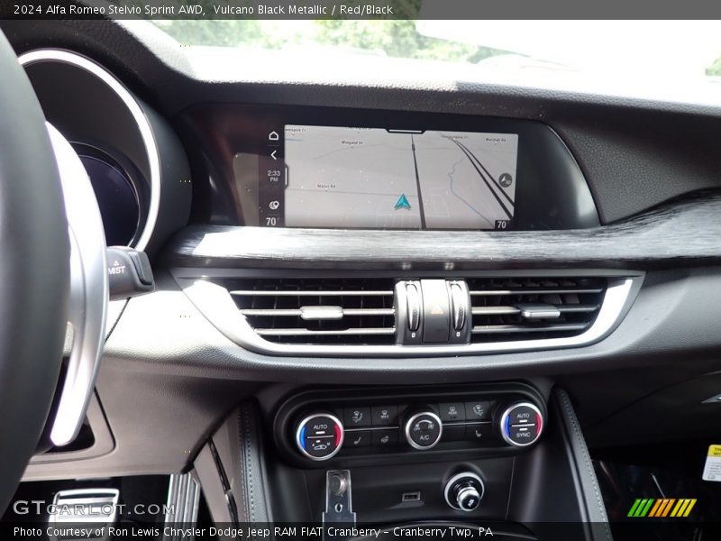 Controls of 2024 Stelvio Sprint AWD