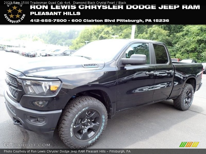 Diamond Black Crystal Pearl / Black 2023 Ram 1500 Tradesman Quad Cab 4x4