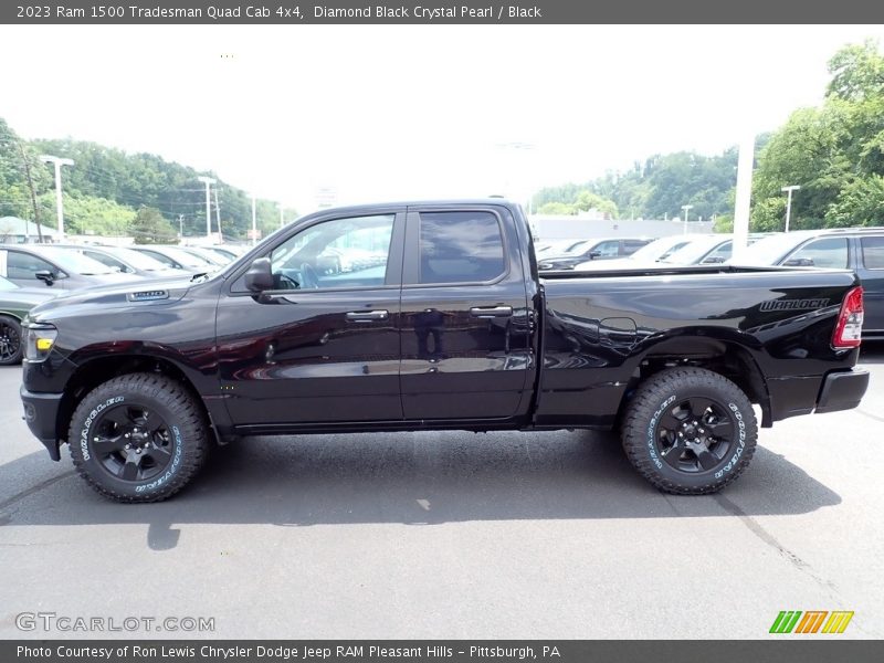 Diamond Black Crystal Pearl / Black 2023 Ram 1500 Tradesman Quad Cab 4x4