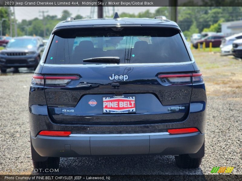 Midnight Sky / Wicker Beige/Global Black 2023 Jeep Grand Cherokee L Limited 4x4