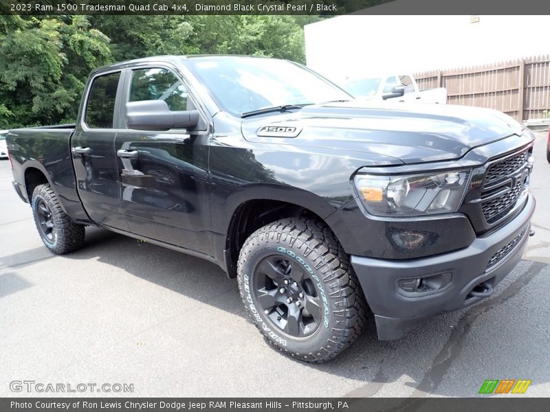Diamond Black Crystal Pearl / Black 2023 Ram 1500 Tradesman Quad Cab 4x4