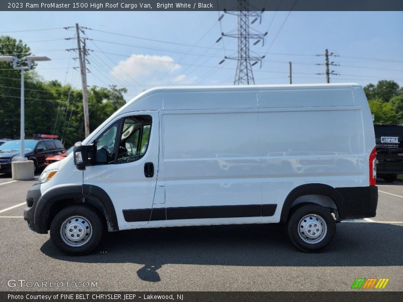 Bright White / Black 2023 Ram ProMaster 1500 High Roof Cargo Van