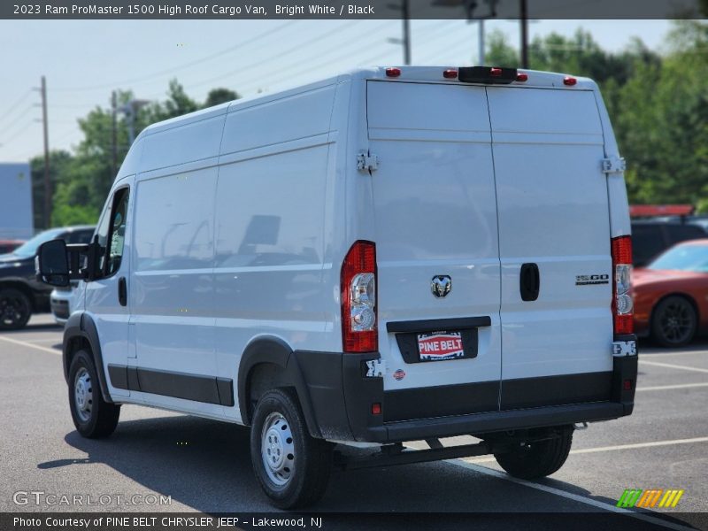 Bright White / Black 2023 Ram ProMaster 1500 High Roof Cargo Van