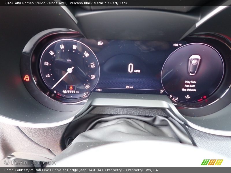 Vulcano Black Metallic / Red/Black 2024 Alfa Romeo Stelvio Veloce AWD
