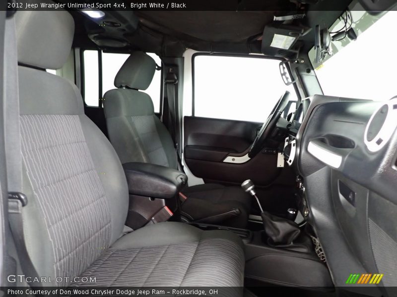 Bright White / Black 2012 Jeep Wrangler Unlimited Sport 4x4