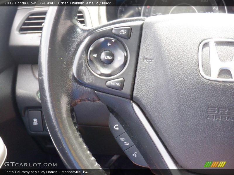 Urban Titanium Metallic / Black 2012 Honda CR-V EX-L 4WD