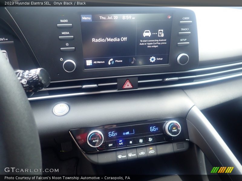 Onyx Black / Black 2023 Hyundai Elantra SEL