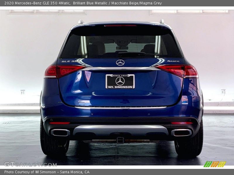 Brilliant Blue Metallic / Macchiato Beige/Magma Grey 2020 Mercedes-Benz GLE 350 4Matic