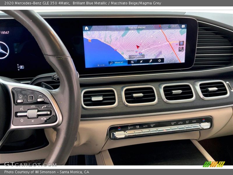 Brilliant Blue Metallic / Macchiato Beige/Magma Grey 2020 Mercedes-Benz GLE 350 4Matic