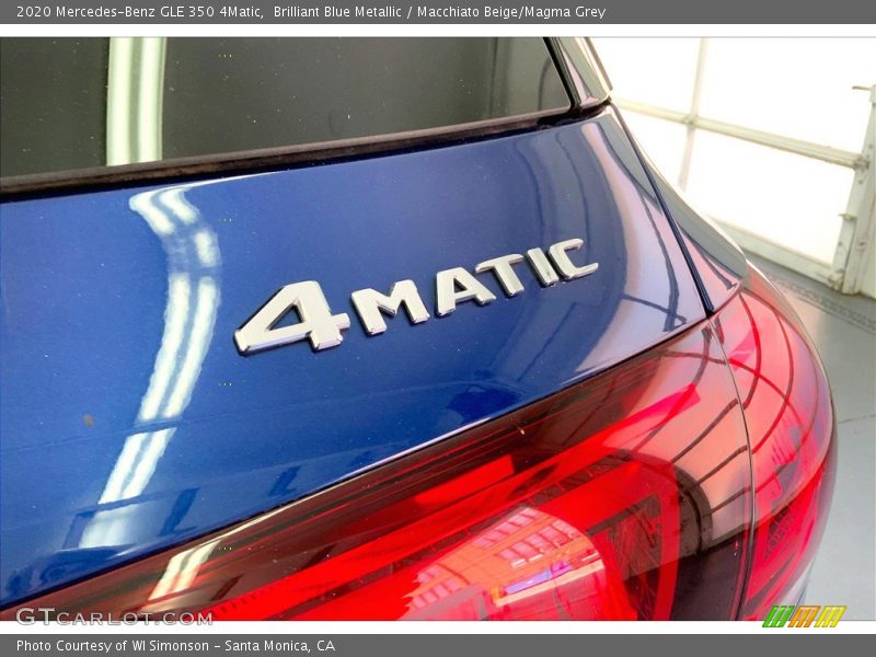 Brilliant Blue Metallic / Macchiato Beige/Magma Grey 2020 Mercedes-Benz GLE 350 4Matic