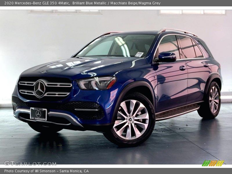 Brilliant Blue Metallic / Macchiato Beige/Magma Grey 2020 Mercedes-Benz GLE 350 4Matic