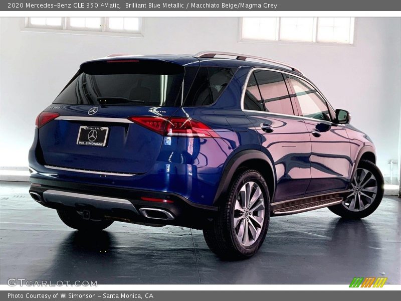 Brilliant Blue Metallic / Macchiato Beige/Magma Grey 2020 Mercedes-Benz GLE 350 4Matic