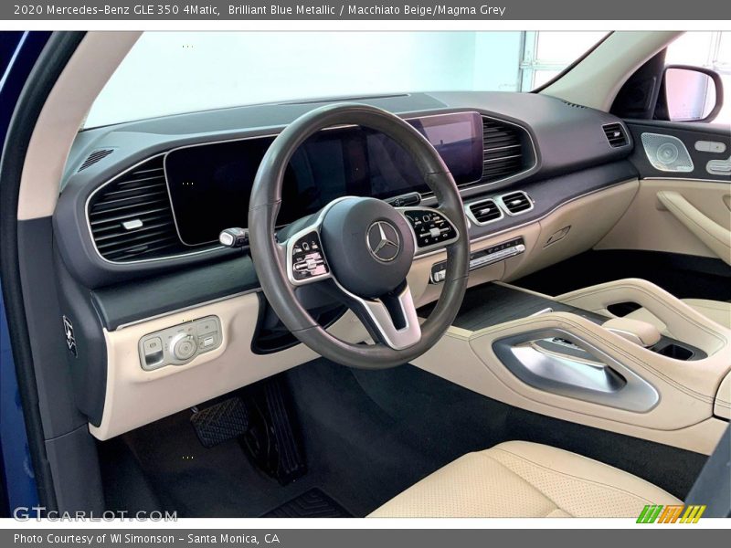 Brilliant Blue Metallic / Macchiato Beige/Magma Grey 2020 Mercedes-Benz GLE 350 4Matic