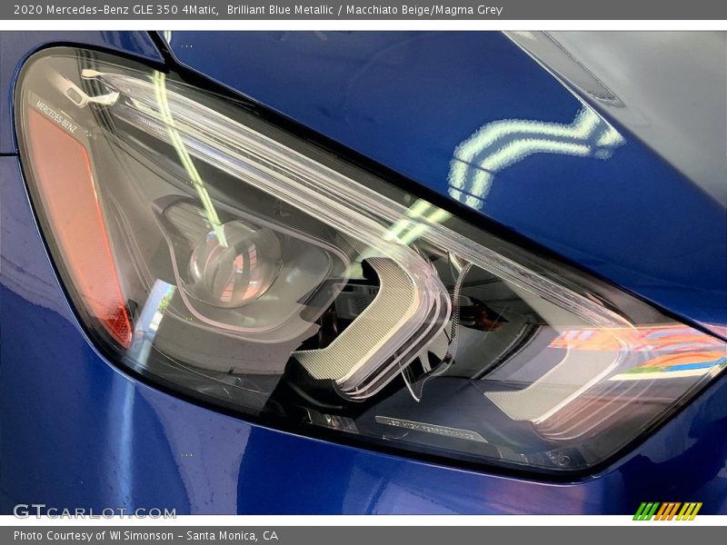 Brilliant Blue Metallic / Macchiato Beige/Magma Grey 2020 Mercedes-Benz GLE 350 4Matic