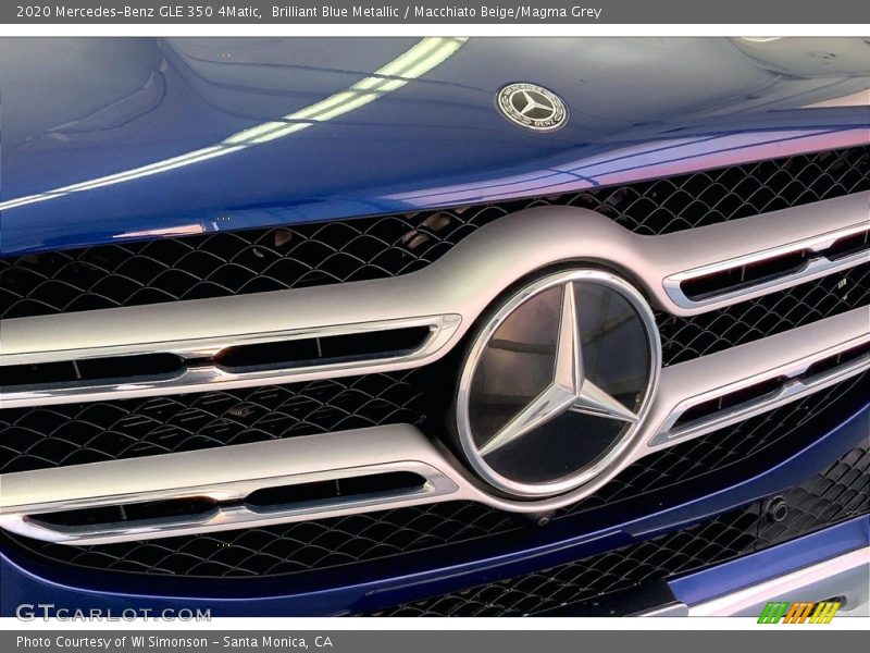Brilliant Blue Metallic / Macchiato Beige/Magma Grey 2020 Mercedes-Benz GLE 350 4Matic