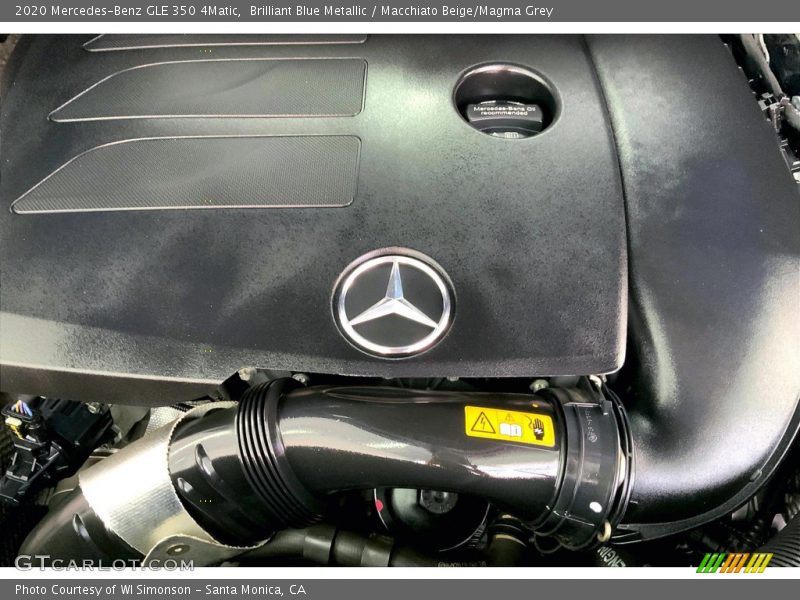 Brilliant Blue Metallic / Macchiato Beige/Magma Grey 2020 Mercedes-Benz GLE 350 4Matic