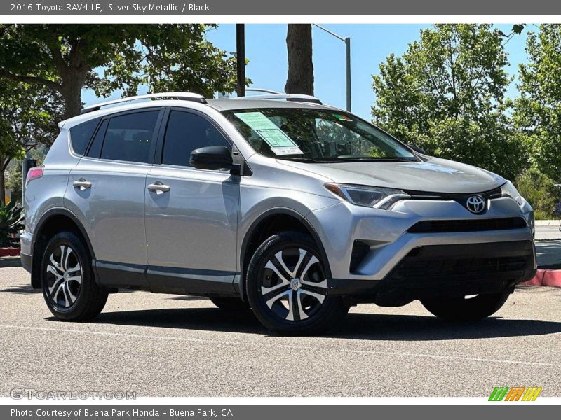 Silver Sky Metallic / Black 2016 Toyota RAV4 LE
