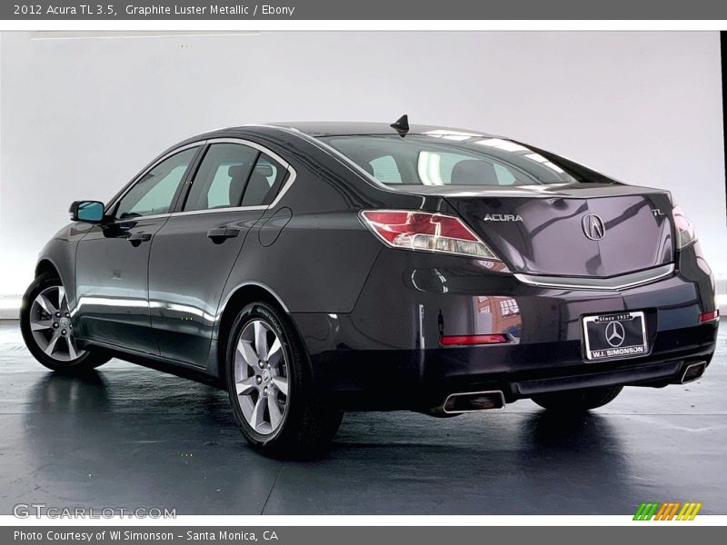 Graphite Luster Metallic / Ebony 2012 Acura TL 3.5