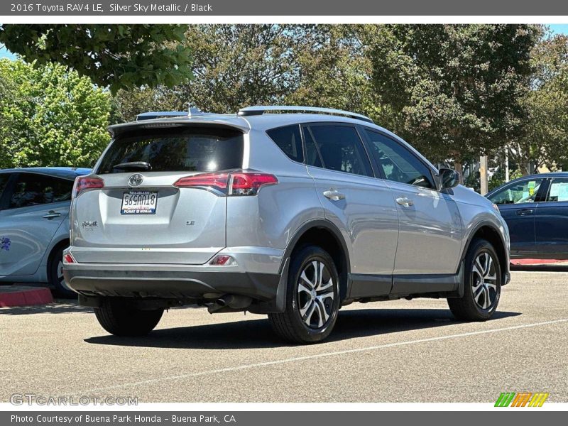 Silver Sky Metallic / Black 2016 Toyota RAV4 LE