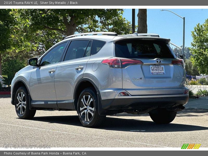 Silver Sky Metallic / Black 2016 Toyota RAV4 LE