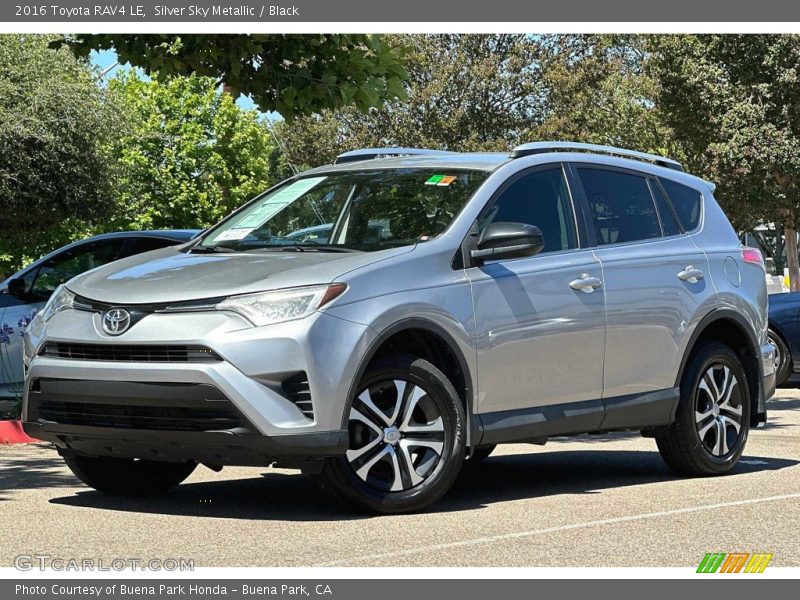 Silver Sky Metallic / Black 2016 Toyota RAV4 LE
