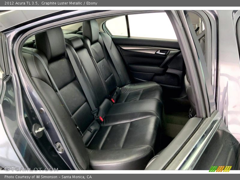 Rear Seat of 2012 TL 3.5