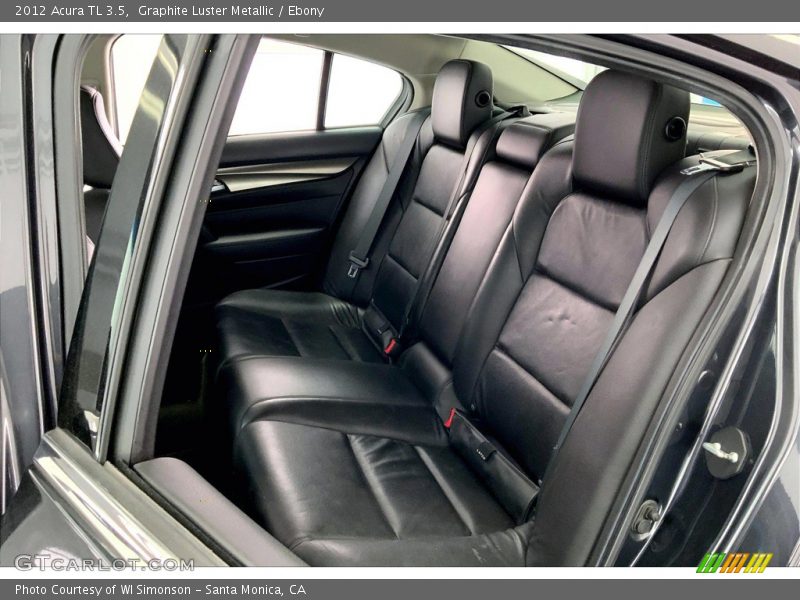 Rear Seat of 2012 TL 3.5