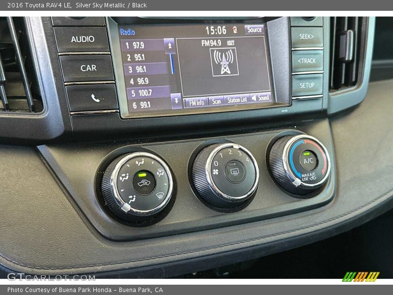 Silver Sky Metallic / Black 2016 Toyota RAV4 LE