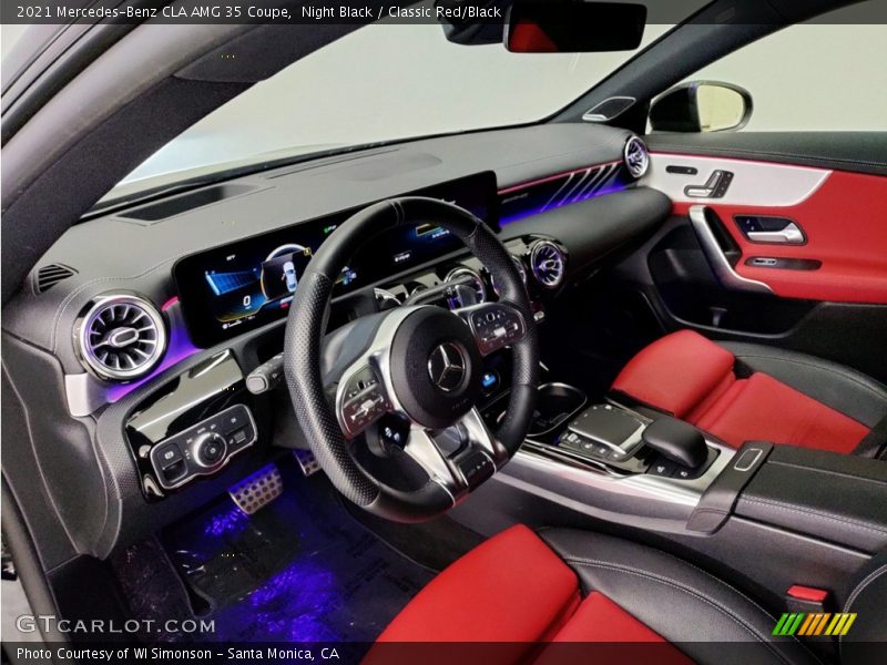 Front Seat of 2021 CLA AMG 35 Coupe